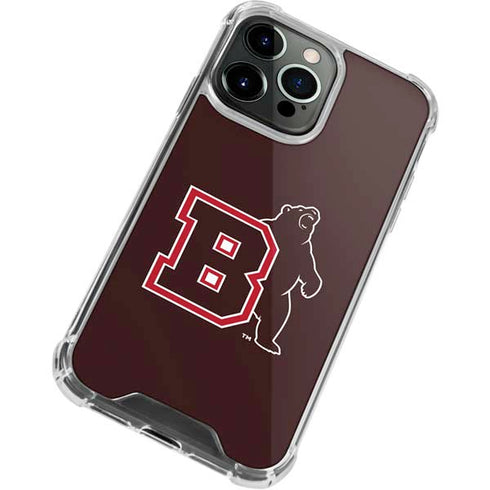 Brown University Bears Logo iPhone 13 Pro Max Clear Case